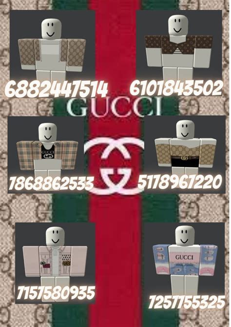 roblox clothes codes gucci